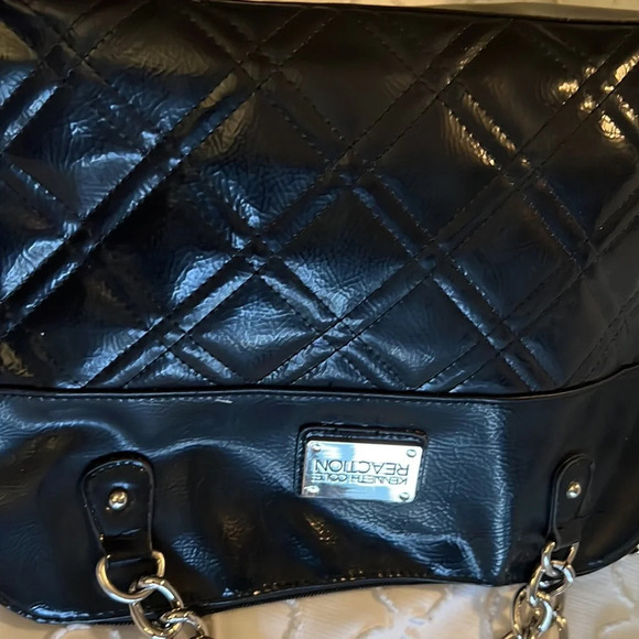 Kenneth Cole Reaction Black Quilted Shoulder Bag - Picture 6 of 10